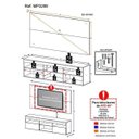 Ver imagem 5 de Painel TV até 65 Polegadas com Rack Suspenso Flórida Multimóveis