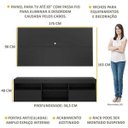 Ver imagem 4 de Painel TV até 65 Polegadas com Rack Suspenso Flórida Multimóveis