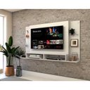 Ver mais imagens de Painel para TV 60" com Prateleiras de Vidro Braga Multimóveis
