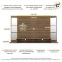 Ver imagem 5 de Painel TV até 60 Polegadas com Suporte, Espelho, Prateleiras