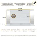 Ver imagem 5 de Painel Tv Até 60 Polegadas com Suporte, Espelho, Prateleiras