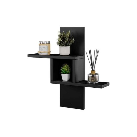 Nicho Decorativo Cross Preto para Sala Quarto Hall