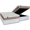 Ver imagem 1 de Cama Box Baú Casal: Colchão Molas Masterpocket Ensacadas Orthoflex Sensitive + Base Crc Courano