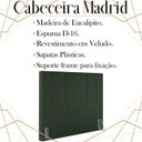 Ver imagem 3 de Cabeceira Queen 158 cm Madrid Veludo Verde Soon