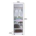 Ver imagem 6 de Kit 2 Armários Multiuso Organizador 2 Portas Sabrina Branco - AJL Móveis