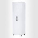Ver imagem 2 de Kit 2 Armários Multiuso Organizador 2 Portas Sabrina Branco - AJL Móveis