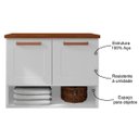 Ver imagem 3 de Balcão Gabinete para Banheiro 70cm 2 Portas Natura 8005 Branco - Bertolini