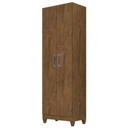 Kit 3 Armários Organizadores Multiuso Íris 2 Portas Castanho Wood - Moval - 5