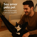 Ver imagem 4 de Rede de Descanso para Pets, Algodão 100%, 160x70cm, Portátil, Preta