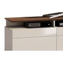 Ver imagem 3 de Rack Classic +3G 180cm Off White com Freijó - Imcal Móveis