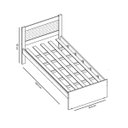 Ver imagem 5 de Cama Solteiro com Auxiliar Prisma Branco - Jea Móveis
