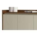 Ver imagem 3 de Buffet Aparador Retrô Delux 3 Portas Malbec com Off-white