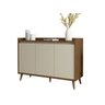 Buffet Aparador Retrô Delux 3 Portas Malbec com Off-white - 1