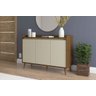 Buffet Aparador Retrô Delux 3 Portas Malbec com Off-white - 2