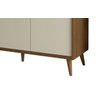 Buffet Aparador Retrô Delux 3 Portas Malbec com Off-white - 4