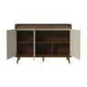 Buffet Aparador Retrô Delux 3 Portas Malbec com Off-white - 5