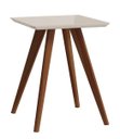 Ver imagem 1 de Mesa Lateral Classic Quadrada Off White - Imcal Móveis