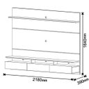 Ver imagem 7 de Home Suspenso Decore LED 2.2 Freijó com Off White - Imcal Móveis