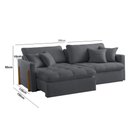 Ver imagem 2 de Sofá Cama Lisboa Retrátil e Reclinável 180cm Braço 10cm Meu Sofá Online