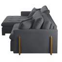 Ver imagem 4 de Sofá Cama Lisboa Retrátil e Reclinável 180cm Braço 10cm Meu Sofá Online