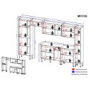 Ver imagem 4 de Cozinha Completa Armário e Balcão Xangai Blues Multimóveis