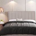 Ver imagem 2 de Cabeceira Cama Box Painel Queen 160 cm Dubai W01 Linho Bege - Lyam Decor