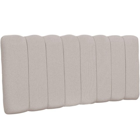Cabeceira Cama Box Painel Queen 160 Cm Dubai W01 Linho Bege - Lyam Decor