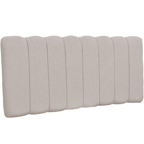 Cabeceira Cama Box Painel Queen 160 cm Dubai W01 Linho Bege - Lyam Decor