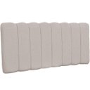 Ver imagem 1 de Cabeceira Cama Box Painel Queen 160 cm Dubai W01 Linho Bege - Lyam Decor