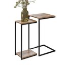 Ver imagem 2 de Kit Mesas Laterais Decorativas e Prateleiras Multiuso Industrial D01 Design Demolição - Lyam Decor