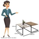 Ver imagem 6 de Mesa de Centro Espelhada com Prateleira Multiuso Industrial D01 Design Demolição - Lyam Decor