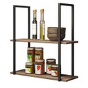 Ver imagem 3 de Mesa de Centro Espelhada com Prateleira Multiuso Industrial D01 Design Demolição - Lyam Decor