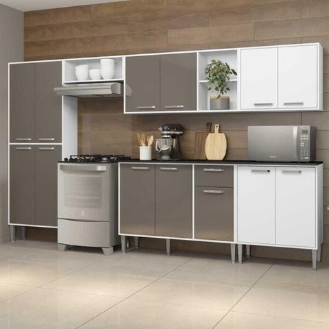 Cozinha Completa com Armário e Balcão Xangai Jazz Multimóveis