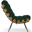 Ver imagem 2 de Poltrona Decorativa Costela L02 Suede Verde Musgo - Lyam Decor