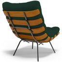 Ver imagem 4 de Poltrona Decorativa Costela L02 Suede Verde Musgo - Lyam Decor