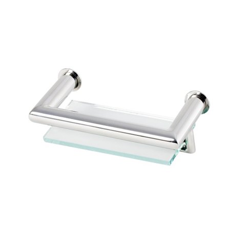 Porta Sabonete Saboneteira Banheiro em Aço Inox Polido Brilhante Linha Tessália Stainless