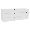 Ver imagem 2 de Cômoda Porto 6 Gavetas Branco - Politorno