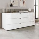 Ver imagem 1 de Cômoda Porto 6 Gavetas Branco - Politorno