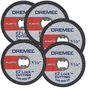 Disco de Corte para Plástico Ez Lock 1.1/2" Polegadas 38mm Embalagem com 5 Unidades - EZ476 - DREMEL