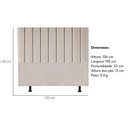 Ver imagem 5 de Cabeceira de Cama King Size Box 195 Cm Karla Suede Cor:bege