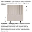 Ver imagem 3 de Cabeceira de Cama King Size Box 195 Cm Karla Suede Cor:bege