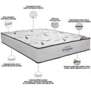 Ver imagem 2 de Colchão King 193x203x28 Espuma Hr45 Bordado Highfoam Cinza Branco - Ortobom