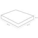 Ver imagem 3 de Colchão King 193x203x28 Espuma Hr45 Bordado Highfoam Cinza Branco - Ortobom