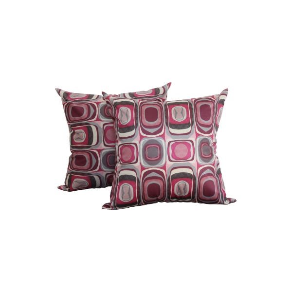Kit capa para almofada Marselha vermelho 40x40 cm 2 pçs - 1