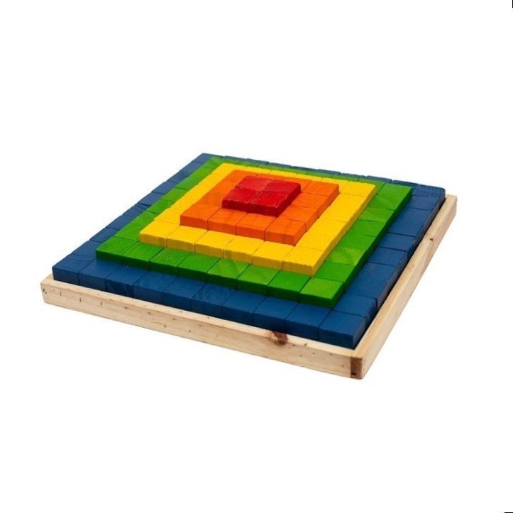 Construindo com Blocos, da Fábrika Dos Sonhos - Brinquedo Educativo de Madeira - Cód. Fs120