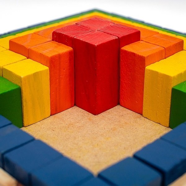 Construindo com Blocos, da Fábrika Dos Sonhos - Brinquedo Educativo de Madeira - Cód. Fs120 - 5