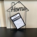 Ver imagem 2 de Quadro porta retrato Home preto moderno de metal aramado