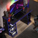 Ver imagem 3 de Mesa Gamer Escrivaninha Mesa de Computador Xp - Preto/azul