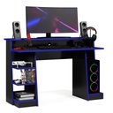 Ver imagem 5 de Mesa Gamer Escrivaninha Mesa de Computador Xp - Preto/azul