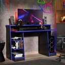 Ver imagem 1 de Mesa Gamer Escrivaninha Mesa de Computador Xp - Preto/azul